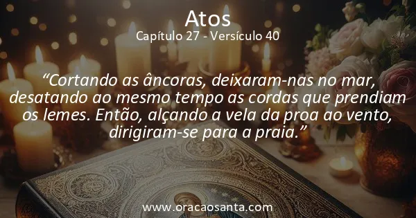Atos 27:40