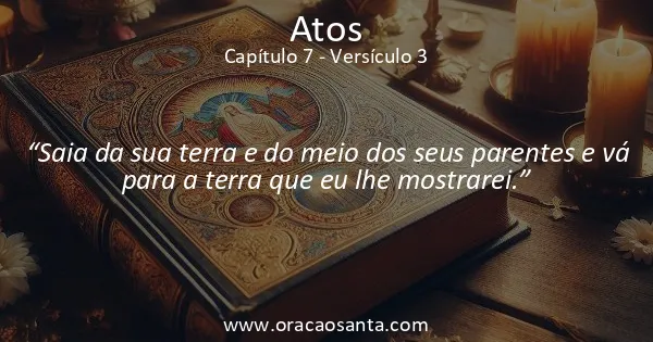 Atos 7:3