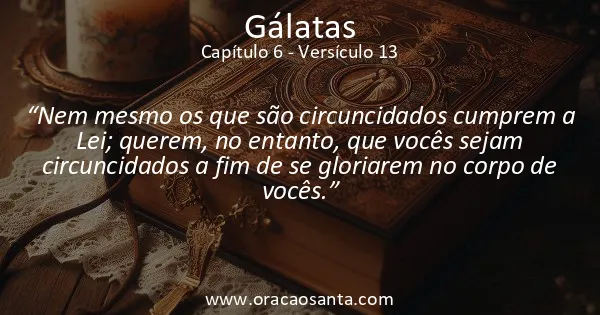 Gálatas 6:13