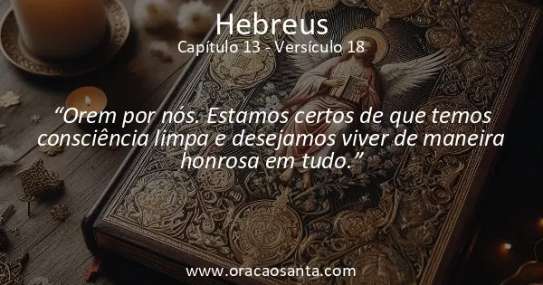 Hebreus 13:18