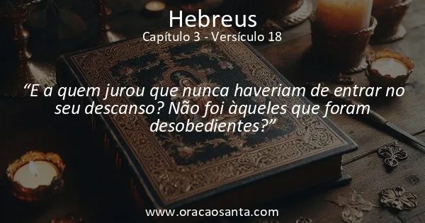 Hebreus 3:18