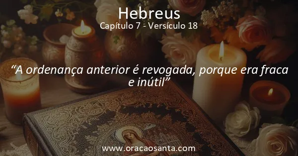 Hebreus 7:18