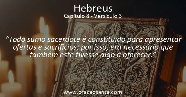 Hebreus 8:3