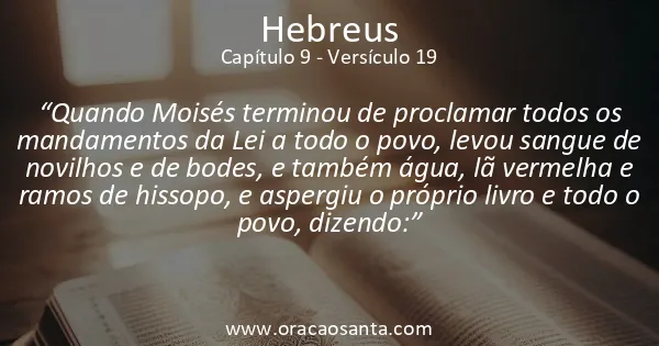 Hebreus 9:19