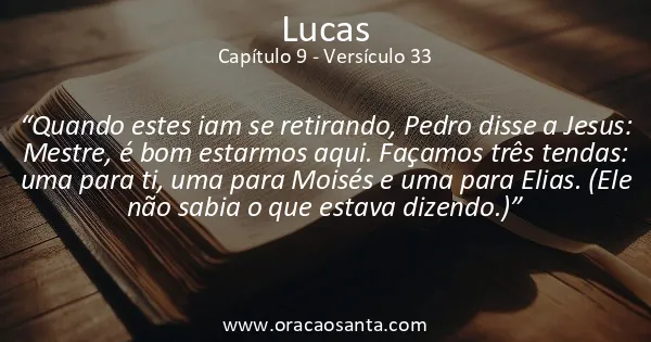 Lucas 9:33