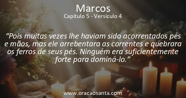 Marcos 5:4