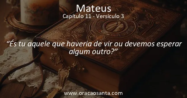 Mateus 11:3