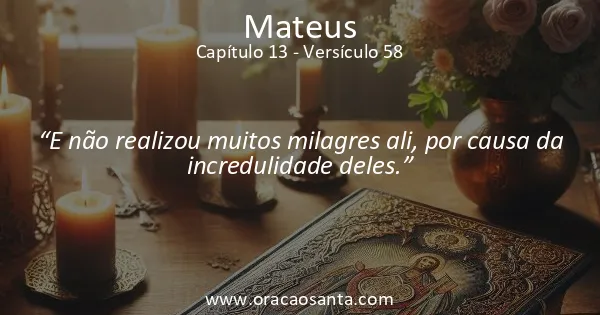 Mateus 13:58