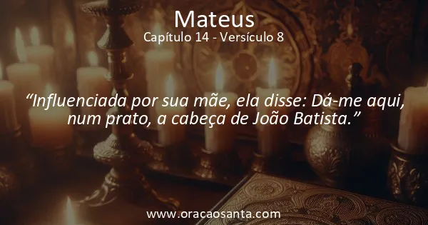 Mateus 14:8