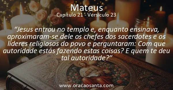 Mateus 21:23