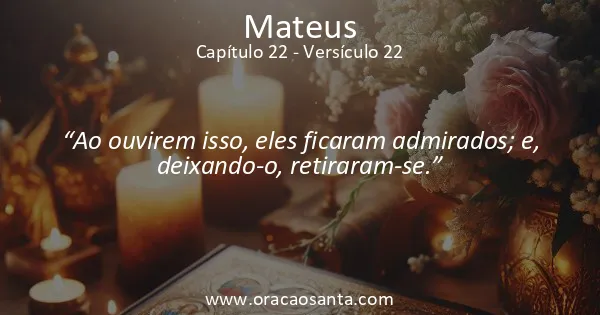 Mateus 22:22