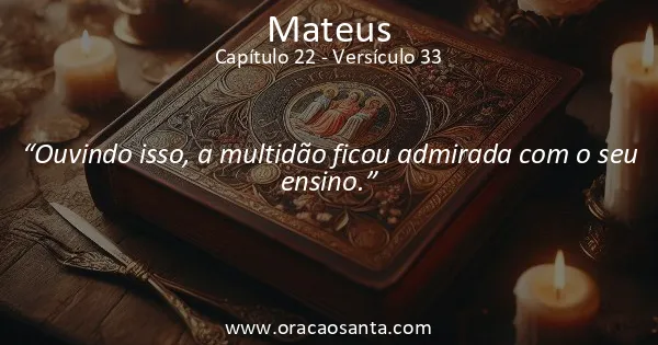 Mateus 22:33
