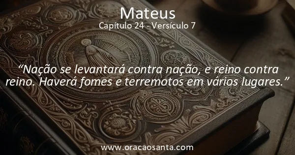 Mateus 24:7