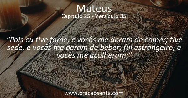 Mateus 25:35