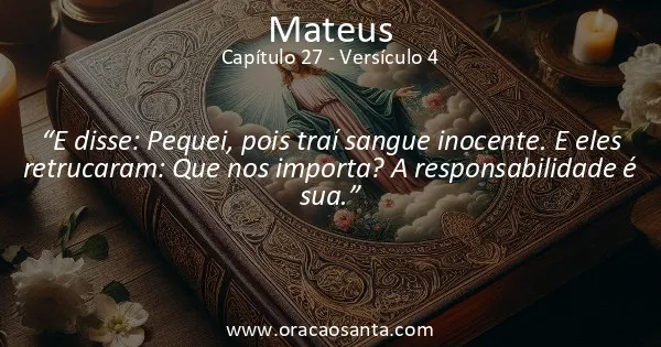 Mateus 27:4