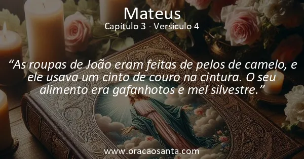Mateus 3:4