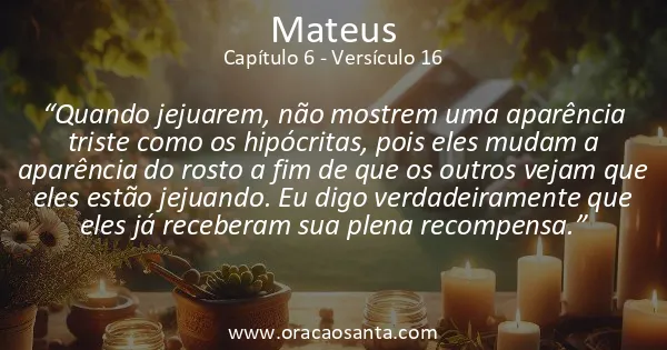 Mateus 6:16