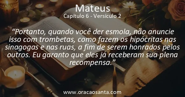 Mateus 6:2