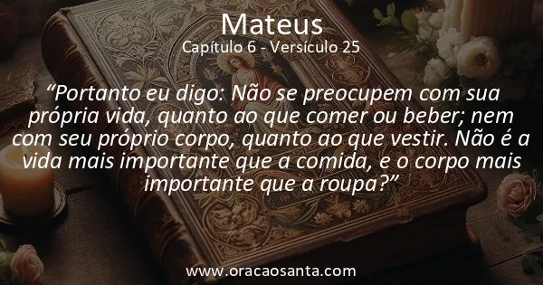 Mateus 6:25