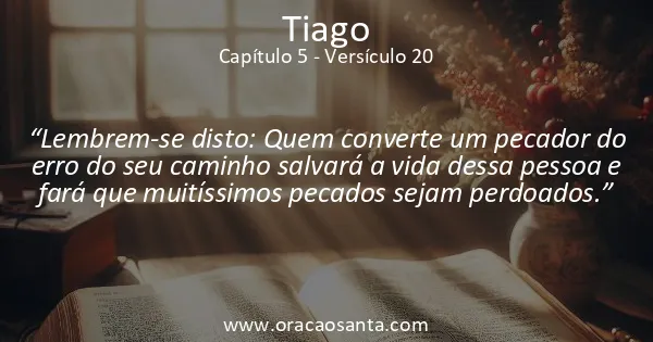 Tiago 5:20