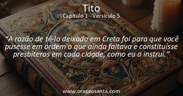 Tito 1:5