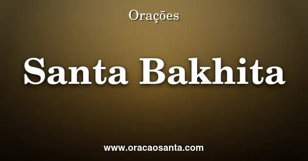 Santa Bakhita