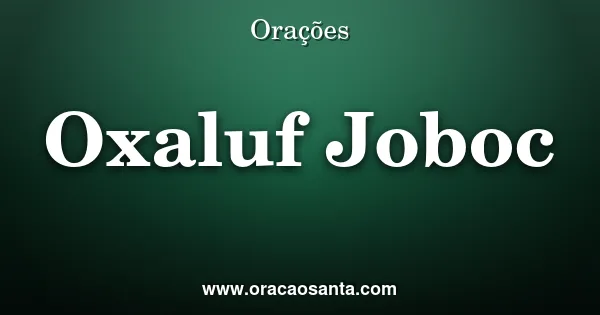 Oxalufã Jobocô