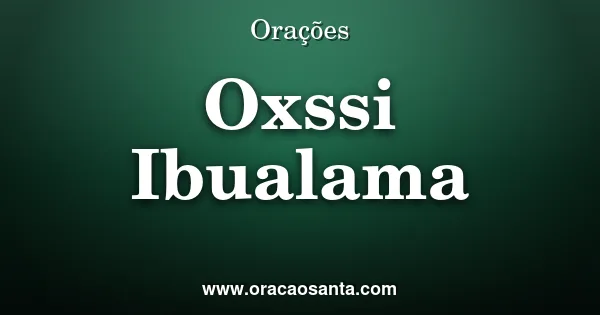 Oxóssi Ibualama