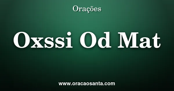 Oxóssi Odé Matá