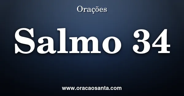 Oração do Salmo 34