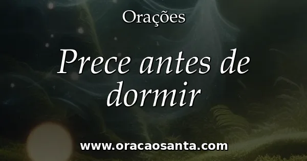 Prece antes de dormir