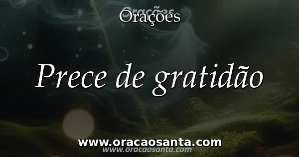Prece de gratidão