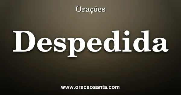 Paz na despedida de um ente querido