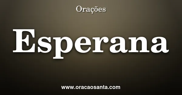 Renovação das esperanças