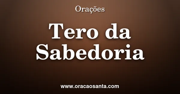Terço da Sabedoria
