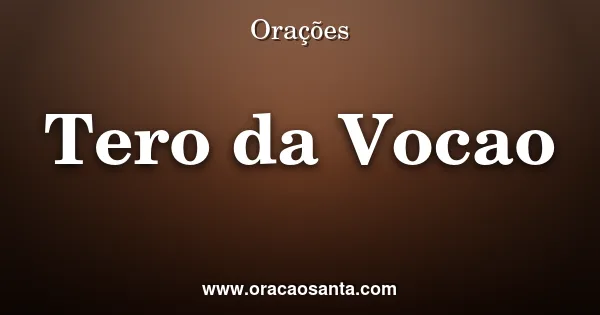 Terço da Vocação