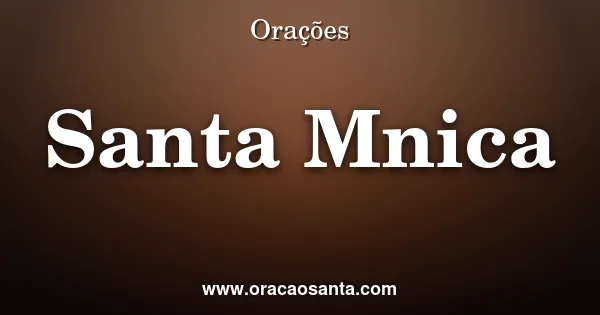 Terço de Santa Mônica