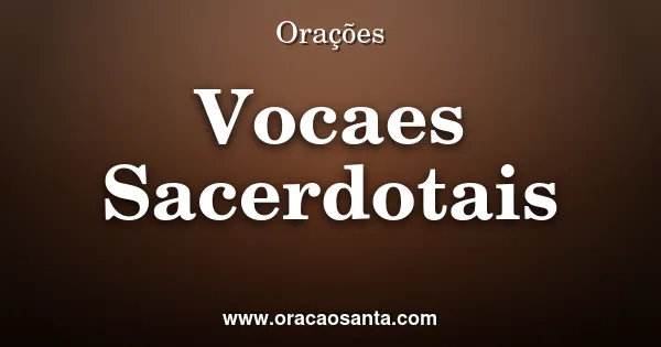 Terço pelas Vocações Sacerdotais